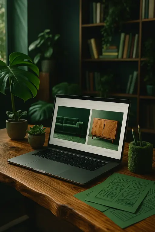 امکانات طراحی سایت صنایع چوب