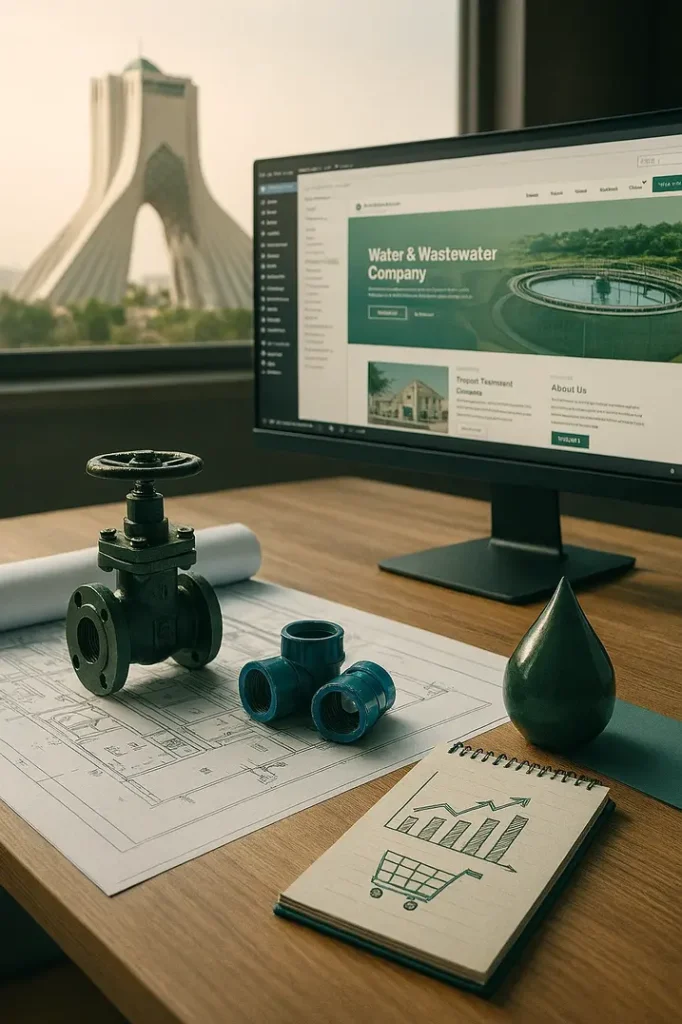 طراحی سایت صنایع آب و فاضلاب