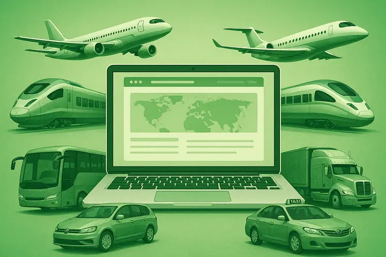 انواع طراحی سایت حمل و نقل
